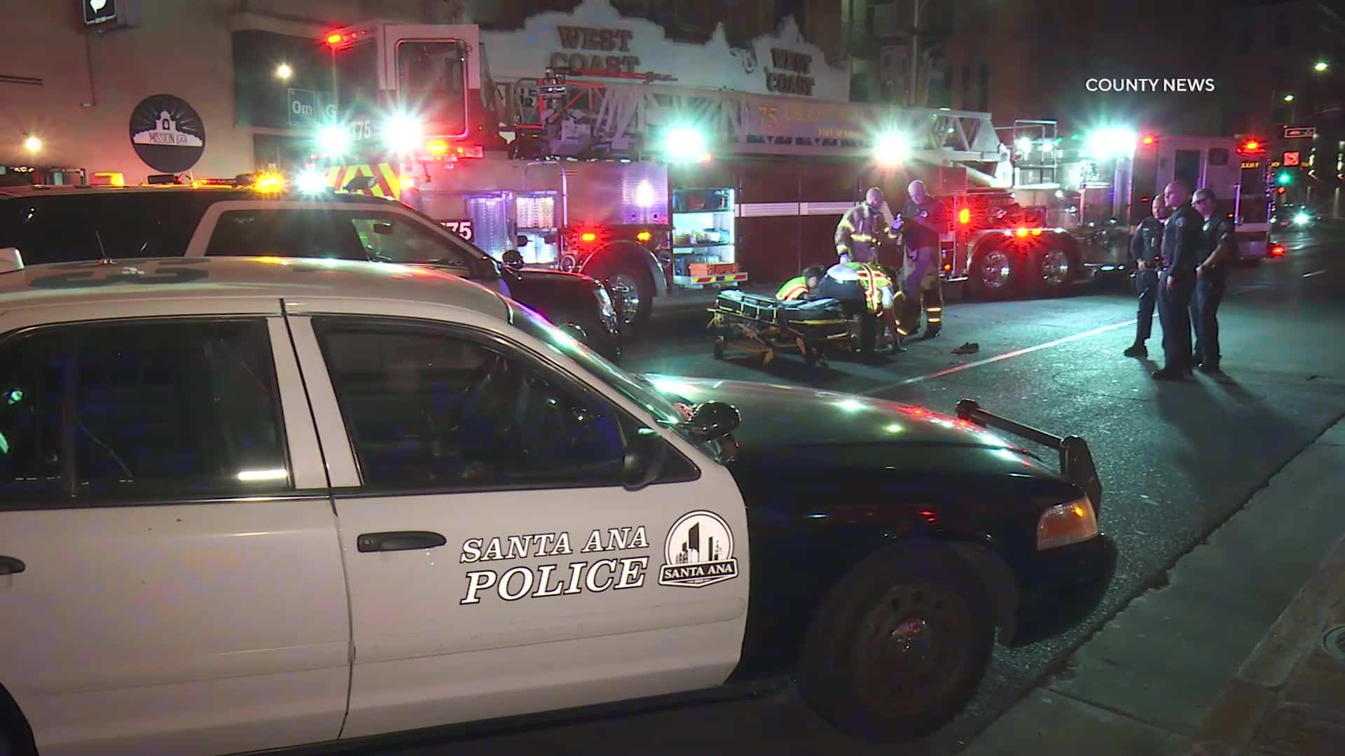 Santa Ana: Pedestrian Injured In Downtown Hit & Run Crash - CountyNews.TV